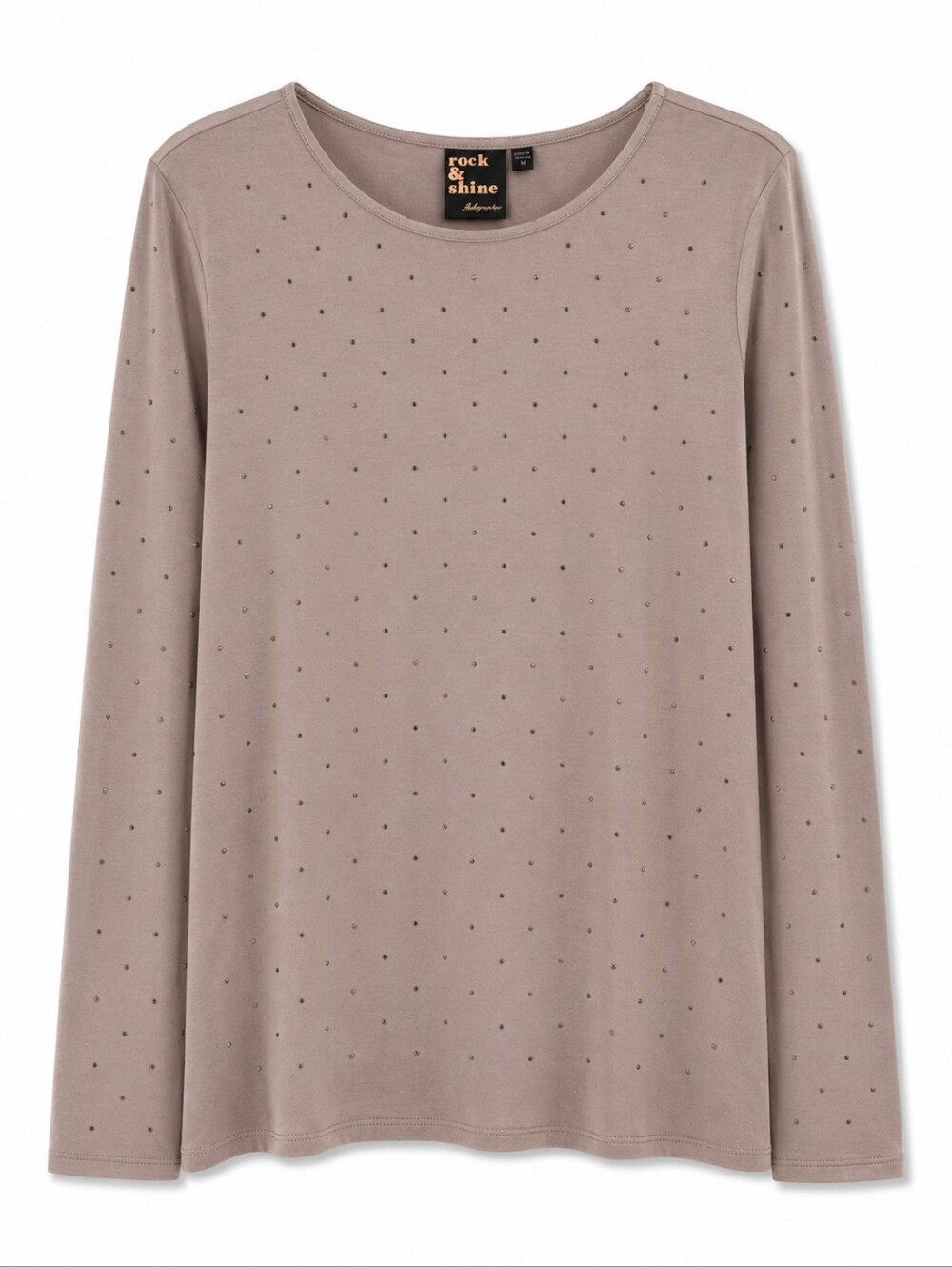 Reitmans Dusty Pink Long Sleeve Tee with Stud Detail – Size Large Like New